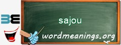 WordMeaning blackboard for sajou